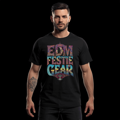 EDM Festie Gear All-Seeing Tree Cosmic Vibes Festival T-Shirt