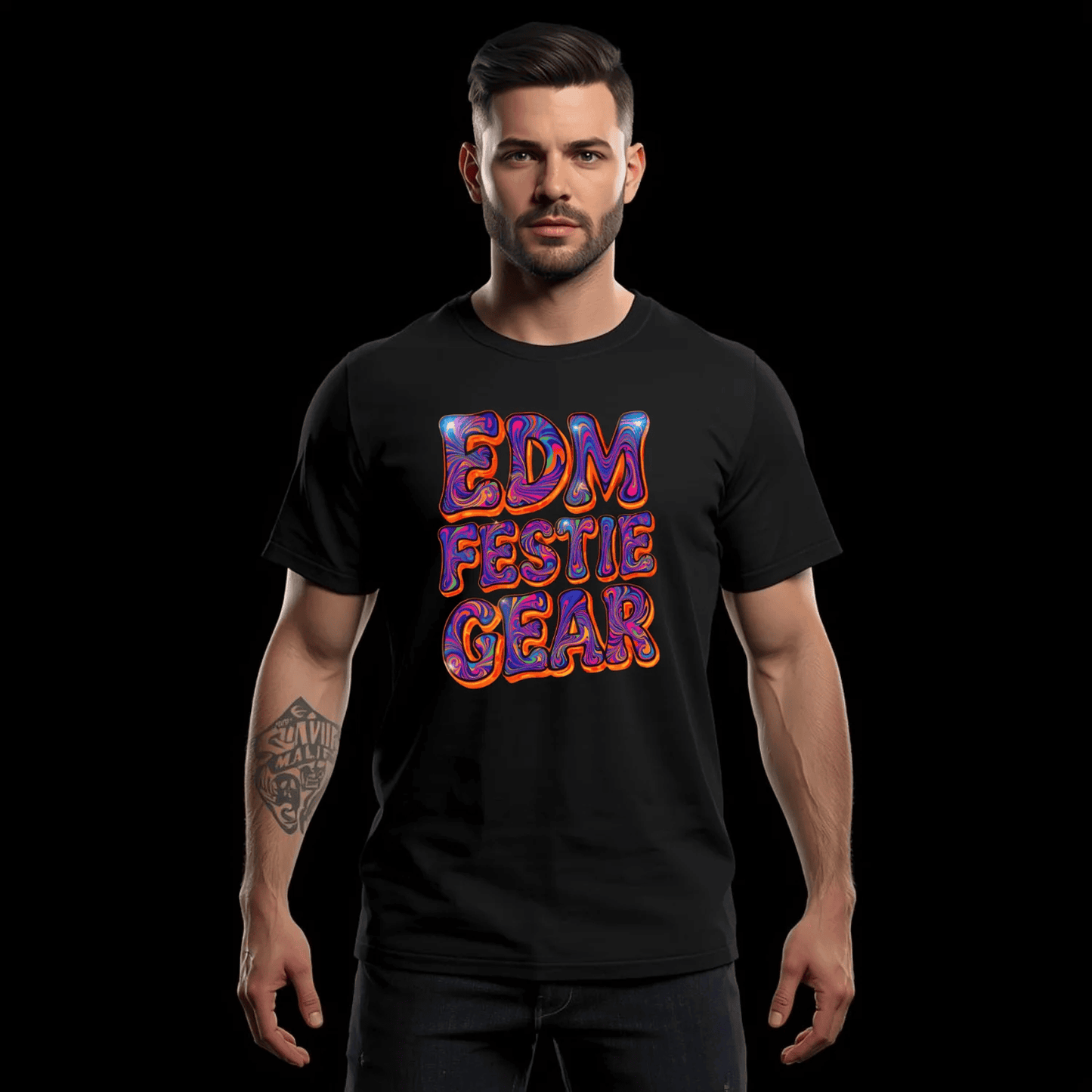 EDM Festie Gear Retro Vibe Festival T-Shirt