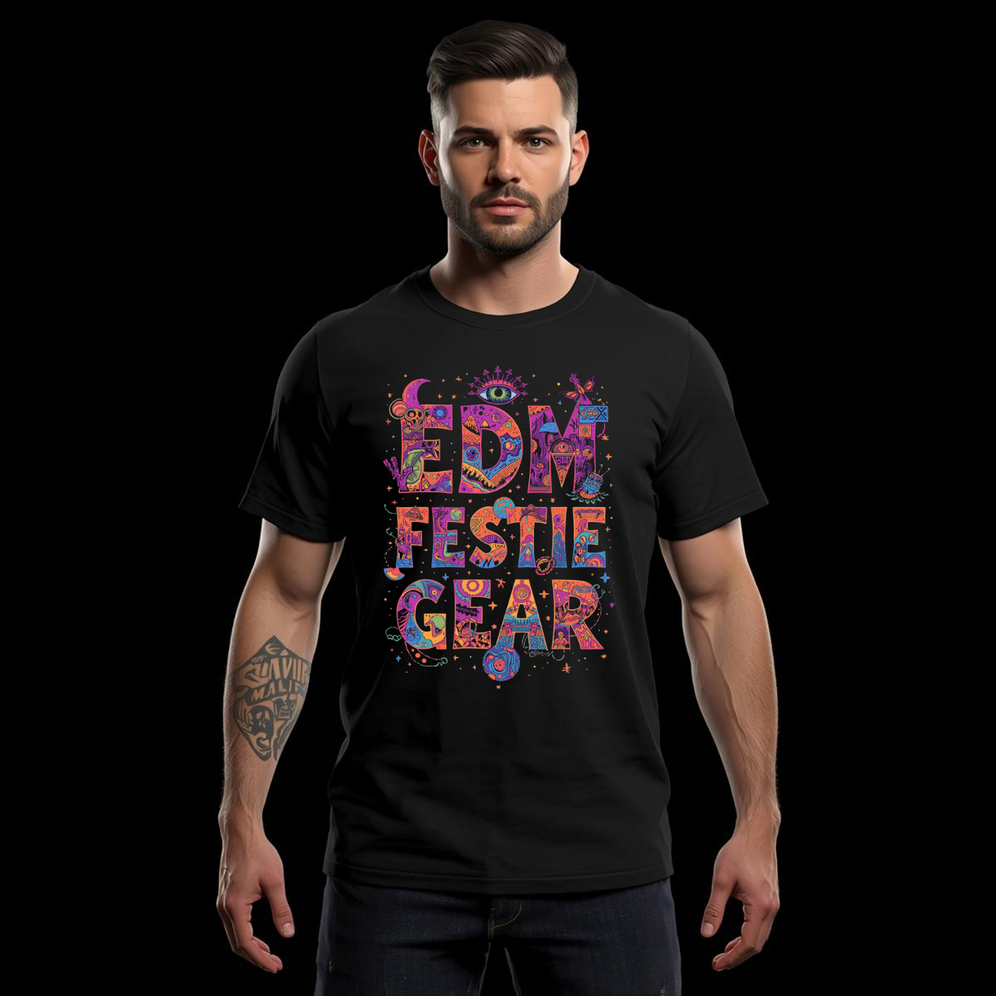 EDM Festie Gear Space and Time Festival T-Shirt for Ravers