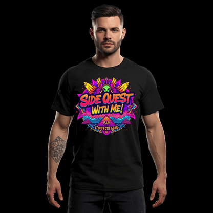 Side Quest With Me Aliens Festival T-Shirt for Ravers