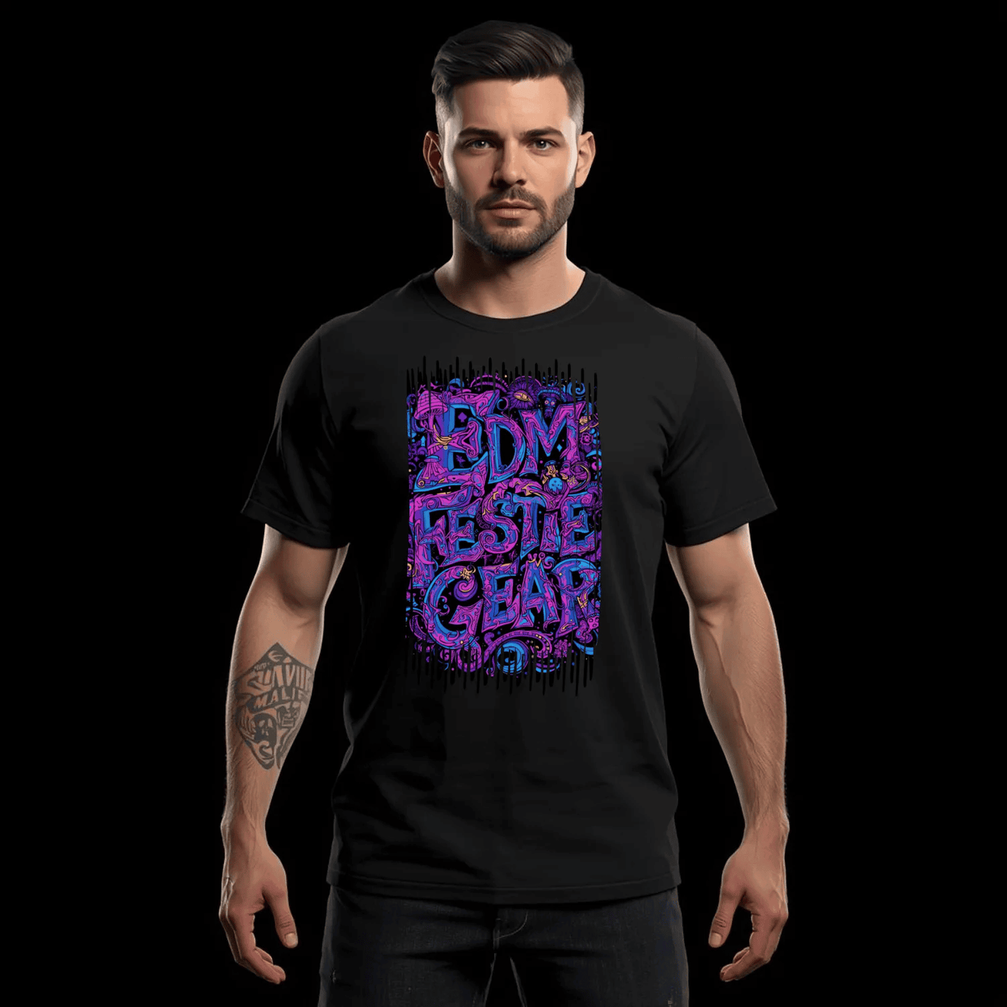 EDM Festie Gear Psychedelic Shroom Land Festival T-Shirt
