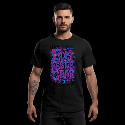 EDM Festie Gear Psychedelic Shroom Land Festival T-Shirt