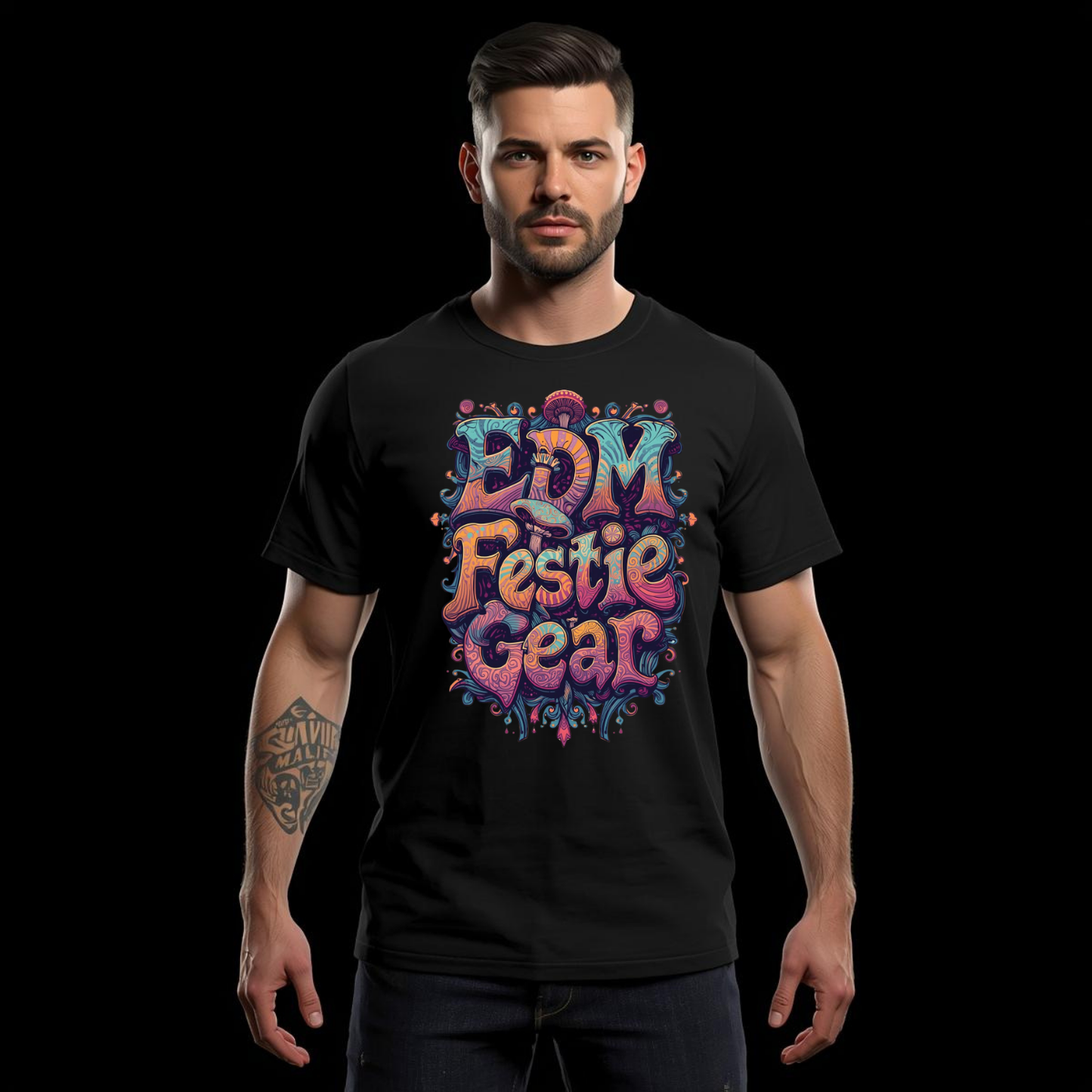 Psychedelic Mushroom Festival T-Shirt from EDM Festie Gear