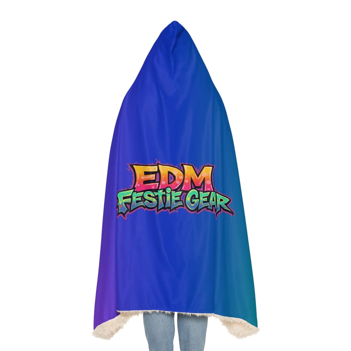 EDM Festival Gradient Hooded Snuggle Blanket