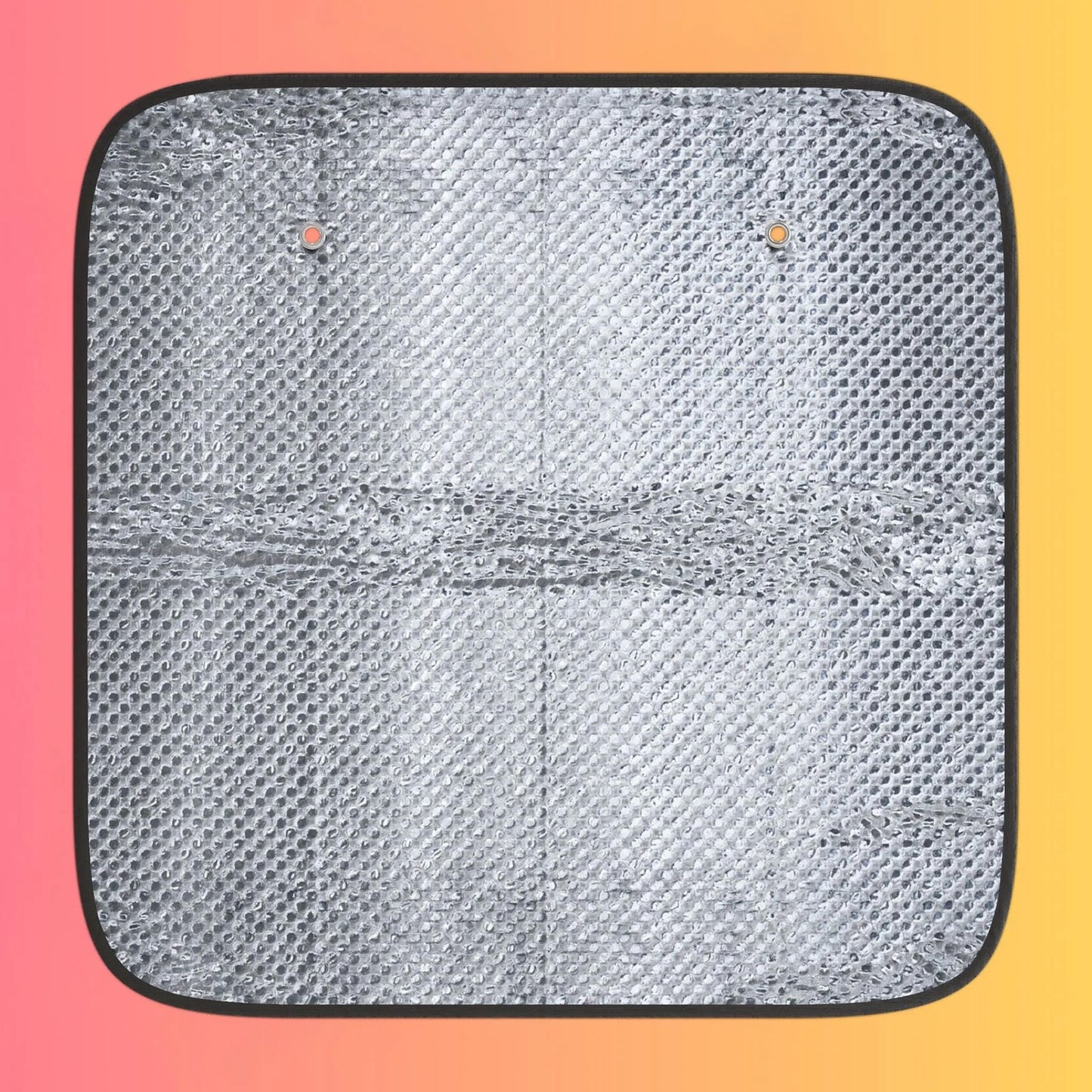 EDM Festie Gear Car Sun Shade — Neon Gradient Auto Windshield Protector