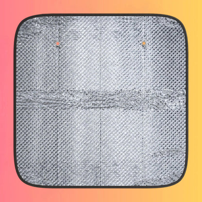 EDM Festie Gear Car Sun Shade — Neon Gradient Auto Windshield Protector