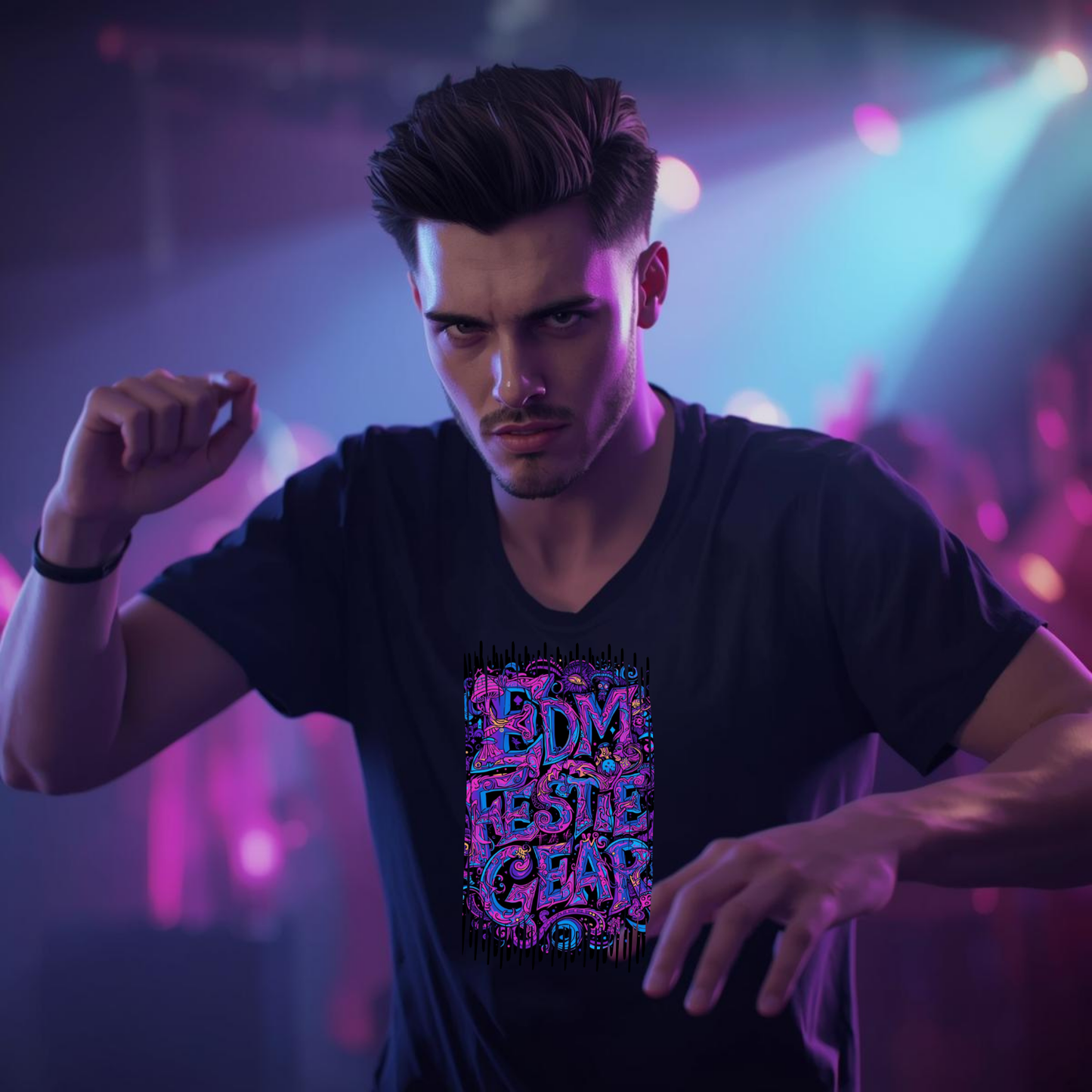 EDM Festie Gear Psychedelic Shroom Land Festival T-Shirt