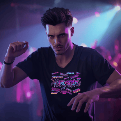 Hardstyle Word Art Festival T-Shirt for Ravers