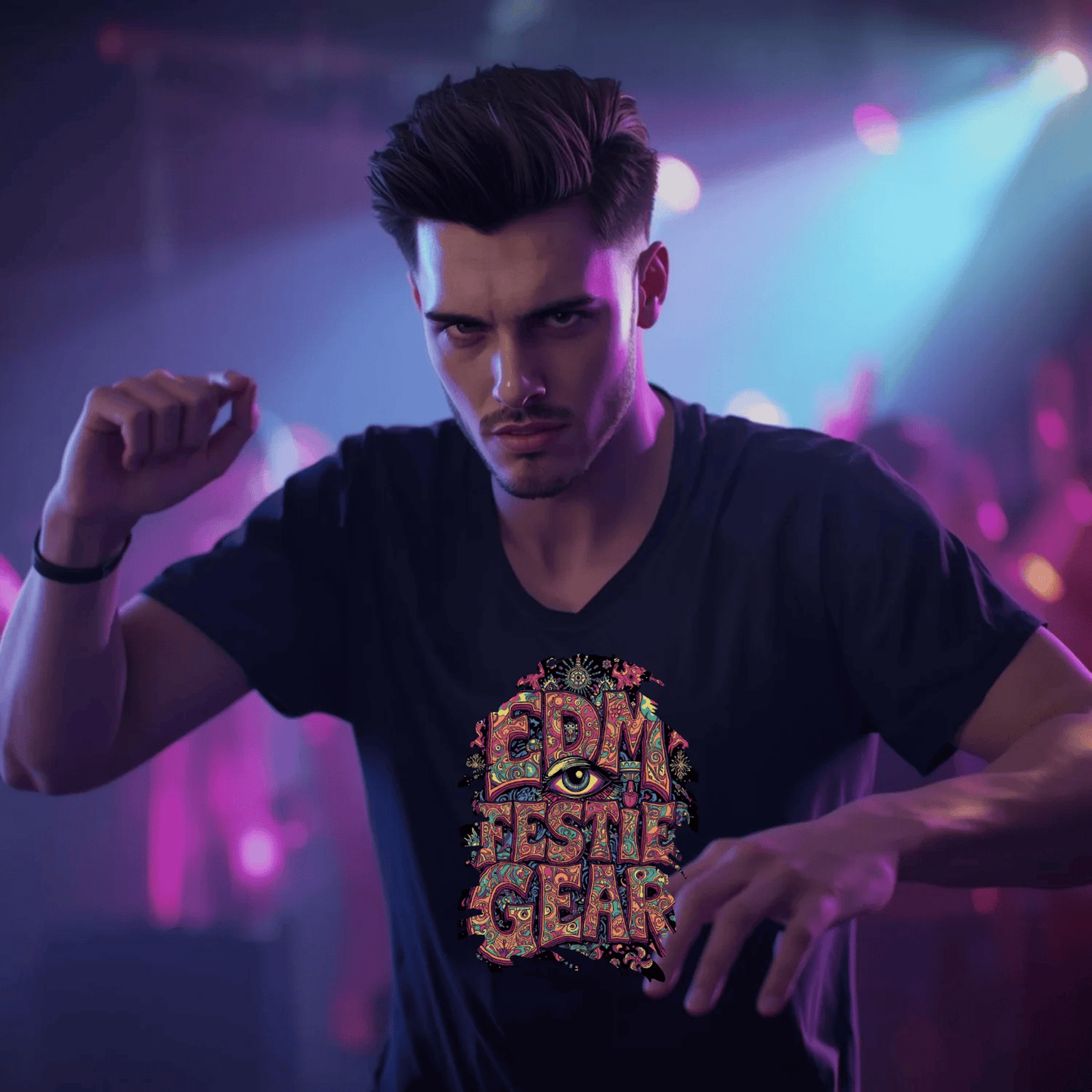 EDM Festie Gear Trippy Eye Festival T-Shirt