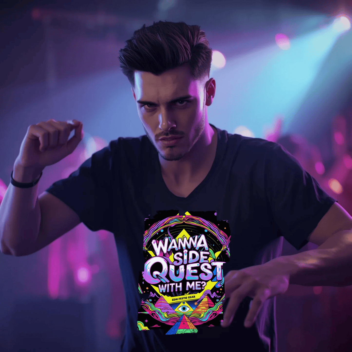 Join the Side Quest with Me Ancient All-Seeing Eye Festival T-Shirt