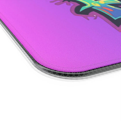 LED Wireless Charging Gaming Mouse Pad - 'EDM Festie Gear' RGB Desk Mat for Ravers