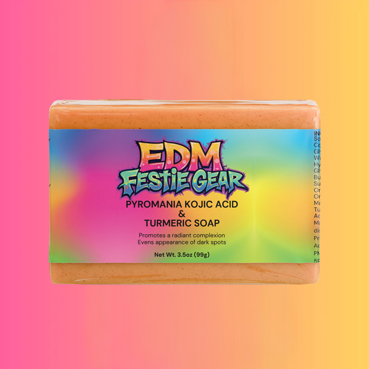 Pyromania Kojic Acid & Turmeric Soap - Brighten and Hydrate for the Festival Vibe