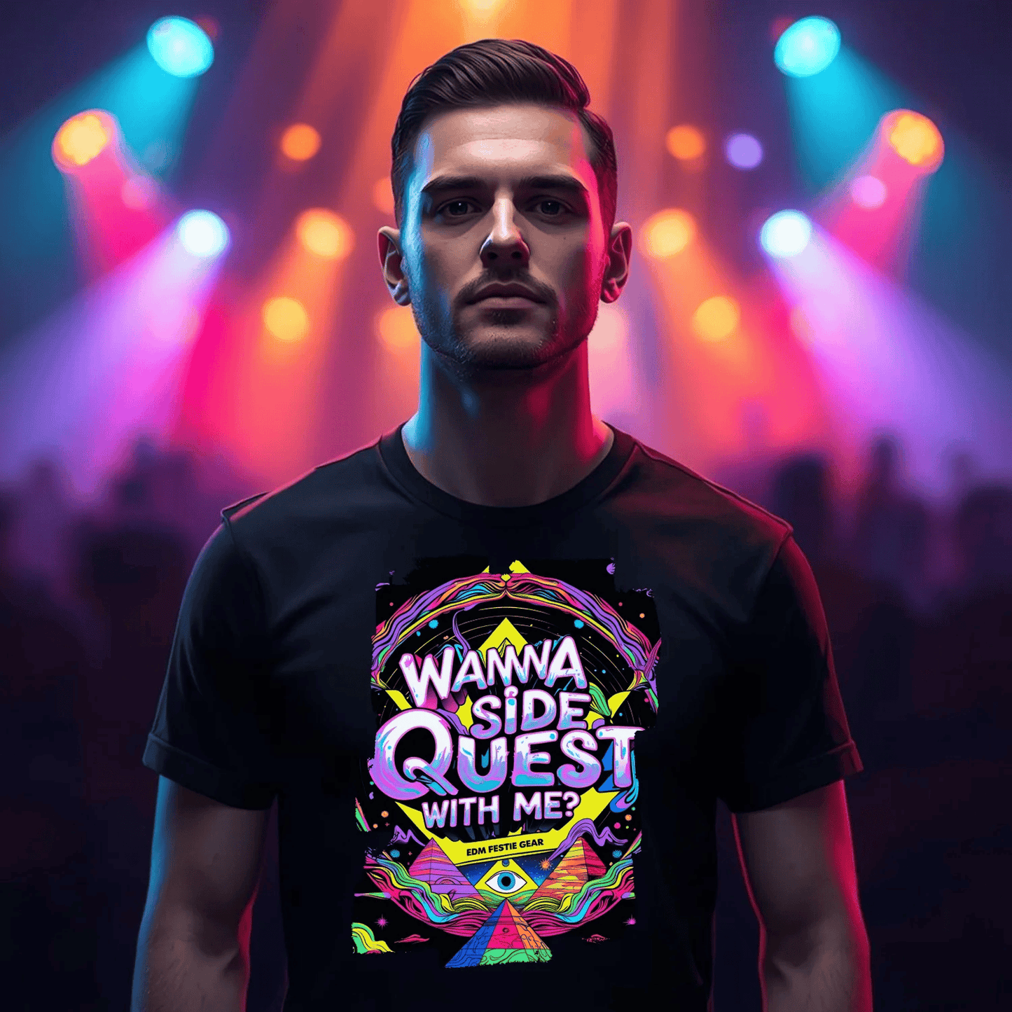 Join the Side Quest with Me Ancient All-Seeing Eye Festival T-Shirt