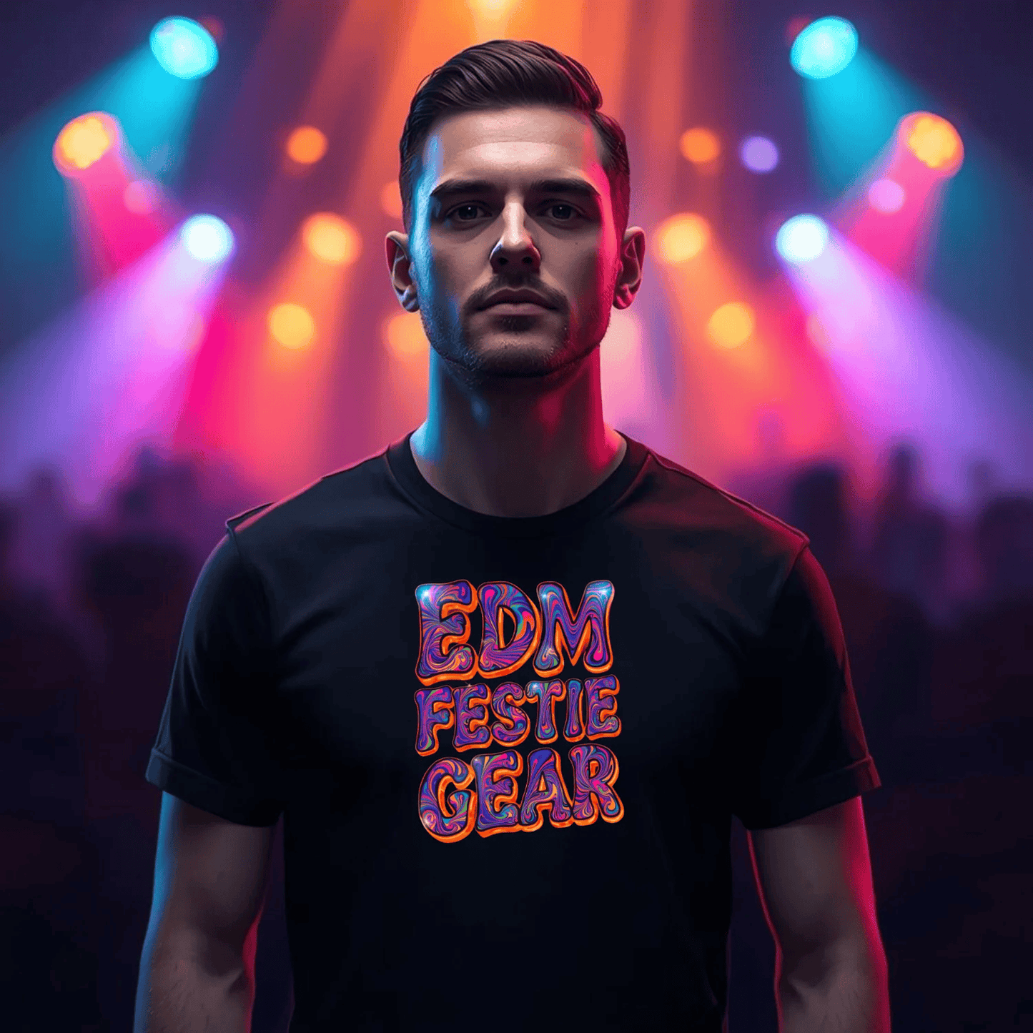 EDM Festie Gear Retro Vibe Festival T-Shirt