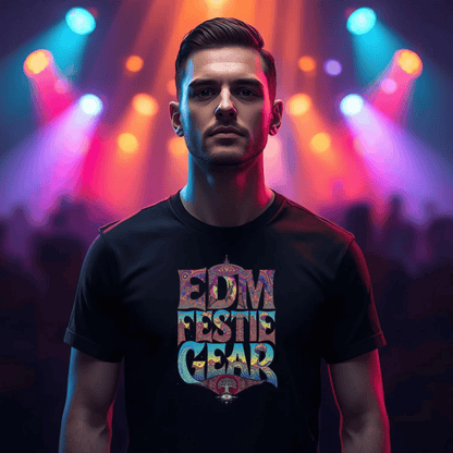 EDM Festie Gear All-Seeing Tree Cosmic Vibes Festival T-Shirt