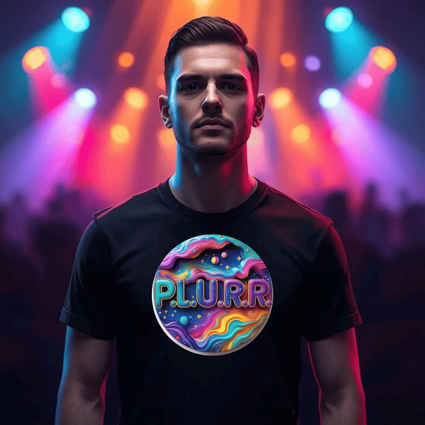 P.L.U.R.R Cosmic Vibes Festival T-Shirt
