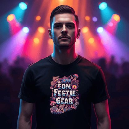 Psychedelic Shrooms Festival T-Shirt from EDM Festie Gear