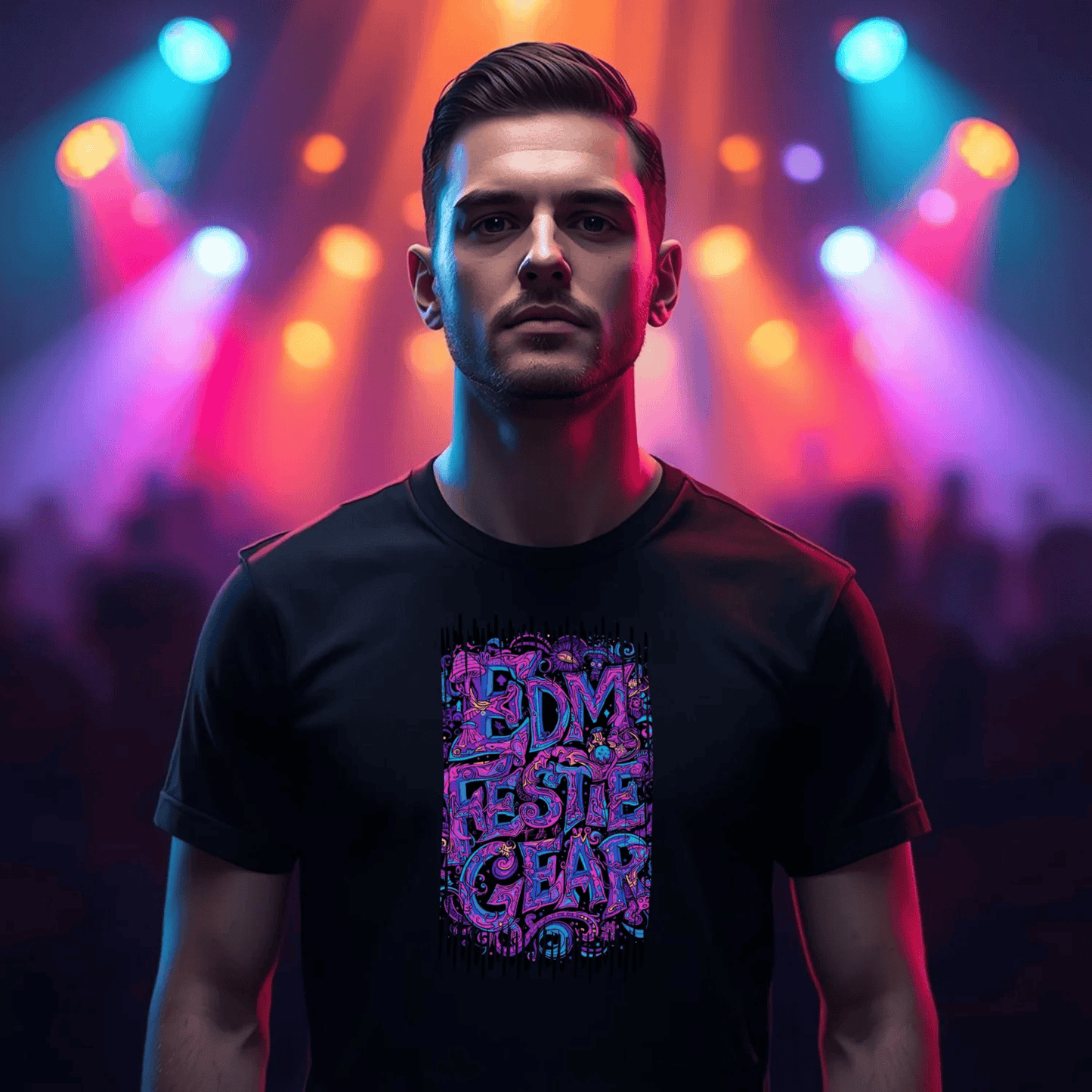 EDM Festie Gear Psychedelic Shroom Land Festival T-Shirt