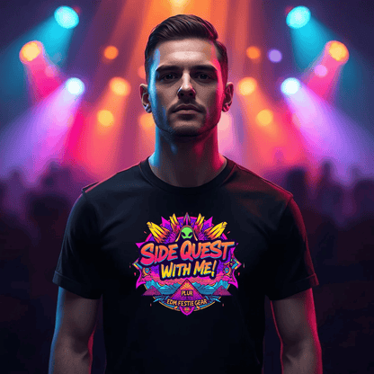 Side Quest With Me Aliens Festival T-Shirt for Ravers