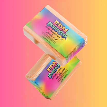 Pyromania Kojic Acid & Turmeric Soap - Brighten and Hydrate for the Festival Vibe