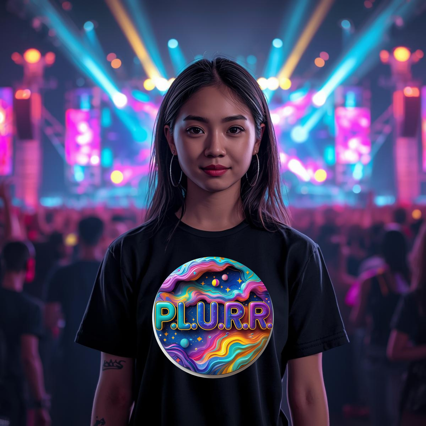 P.L.U.R.R Cosmic Vibes Festival T-Shirt