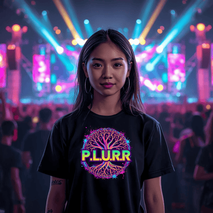 P.L.U.R.R Tree of Life Festival T-Shirt for Ravers