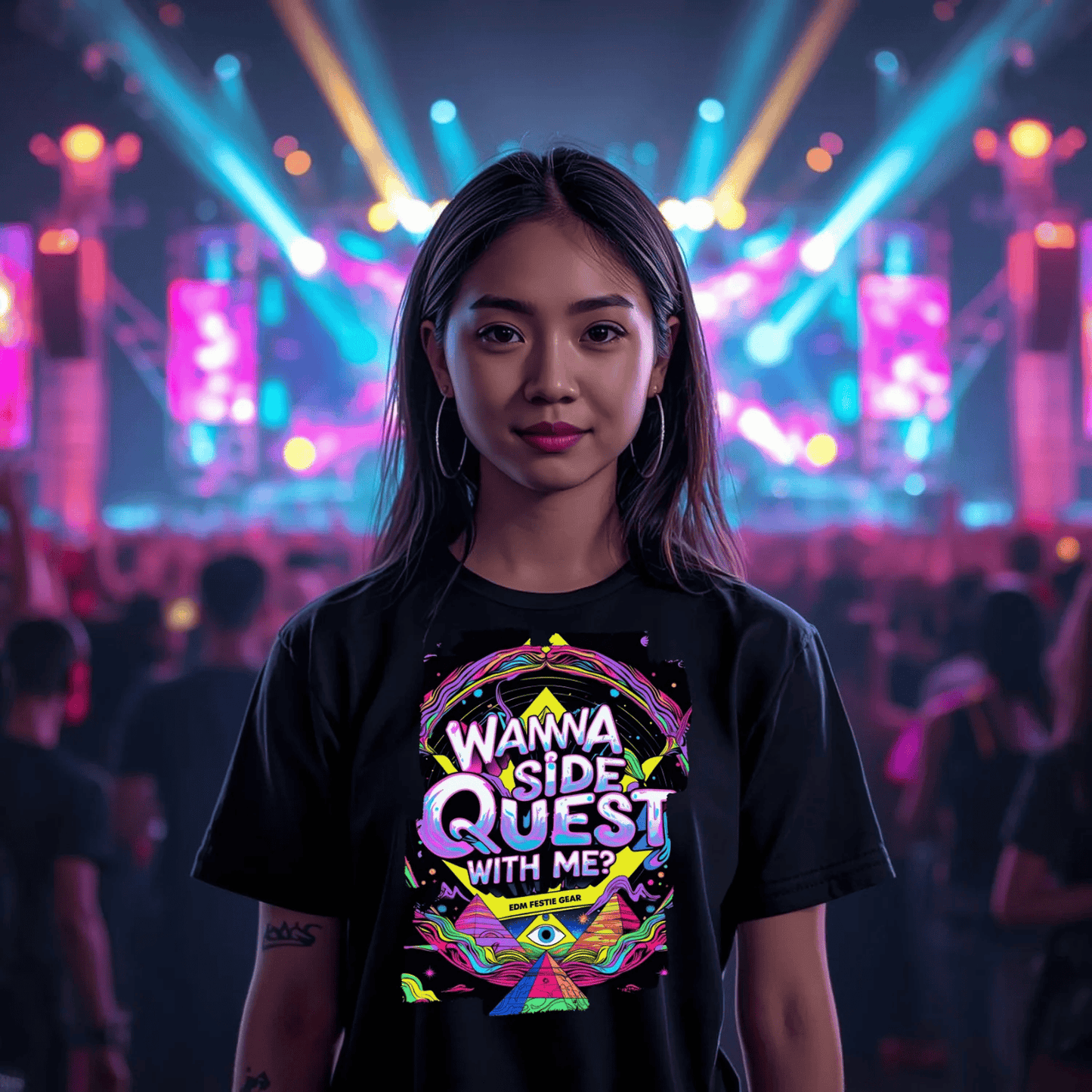 Join the Side Quest with Me Ancient All-Seeing Eye Festival T-Shirt