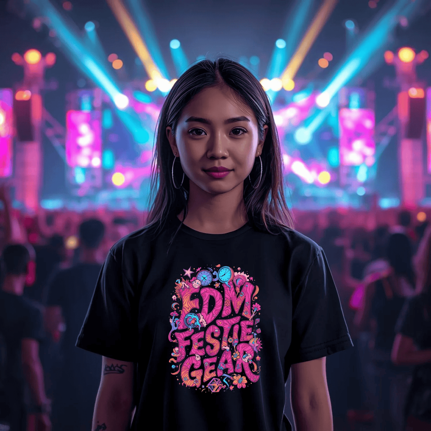 EDM Festie Gear Time of Wonder Festival T-Shirt – Celebrate the Magic of Rave Culture