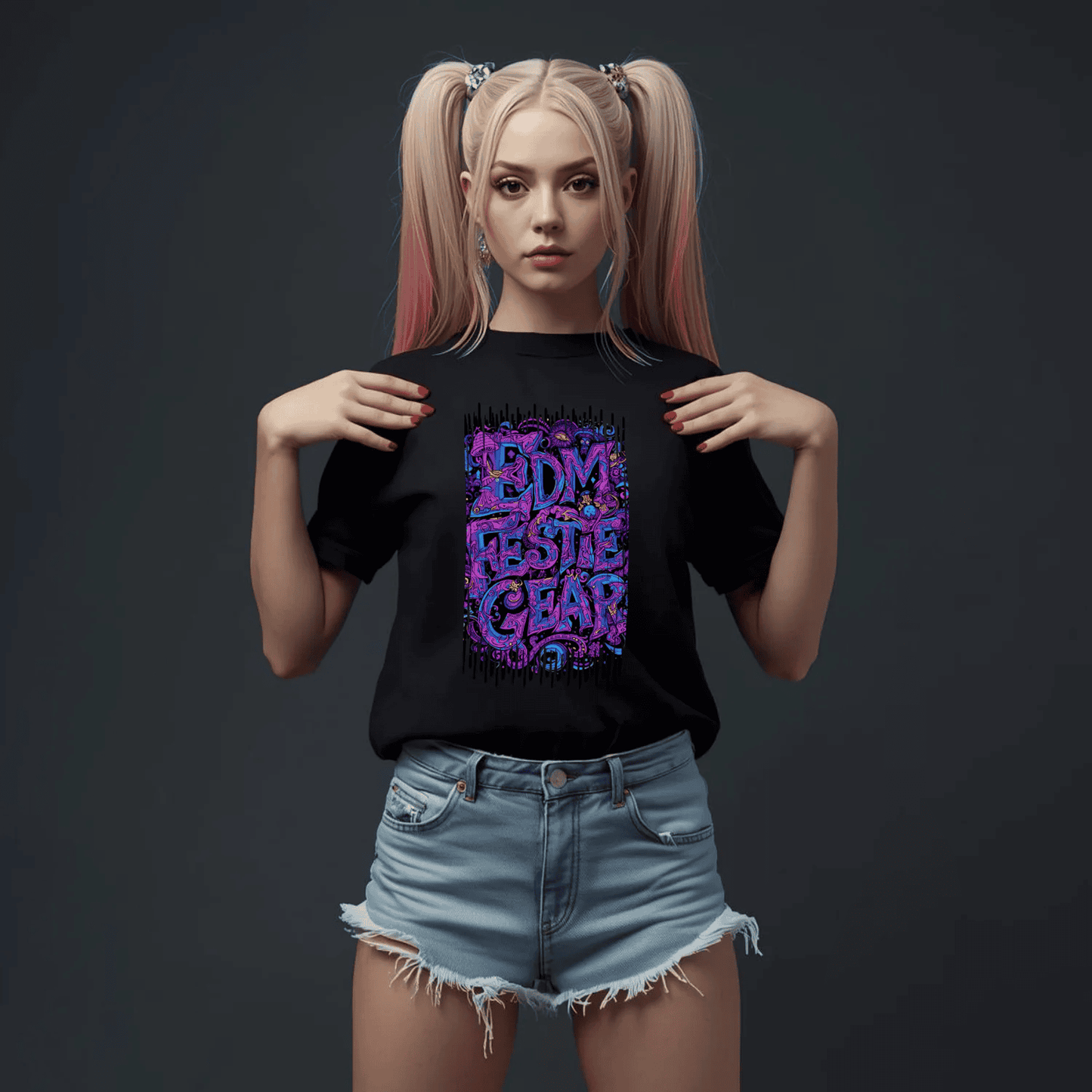 EDM Festie Gear Psychedelic Shroom Land Festival T-Shirt