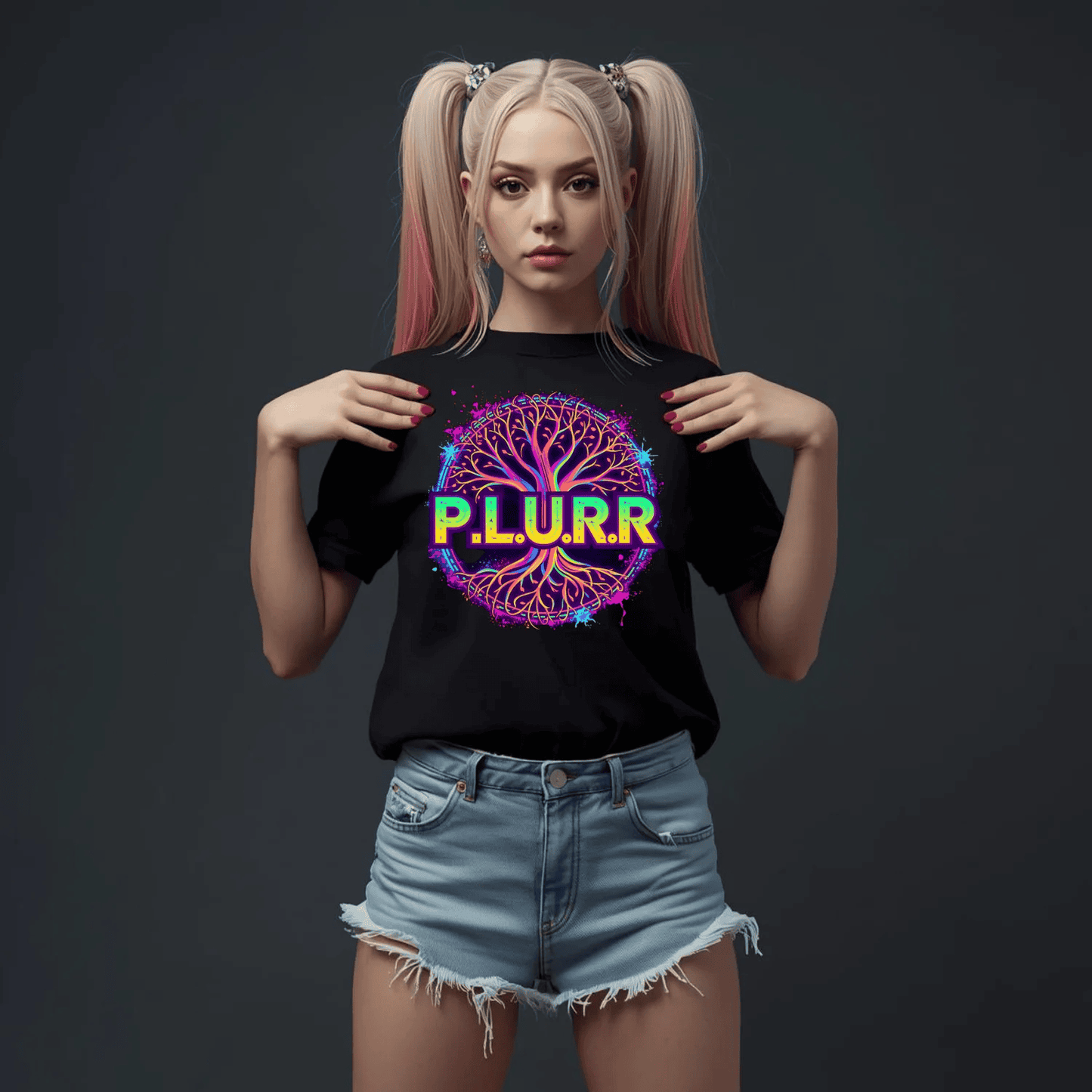 P.L.U.R.R Tree of Life Festival T-Shirt for Ravers