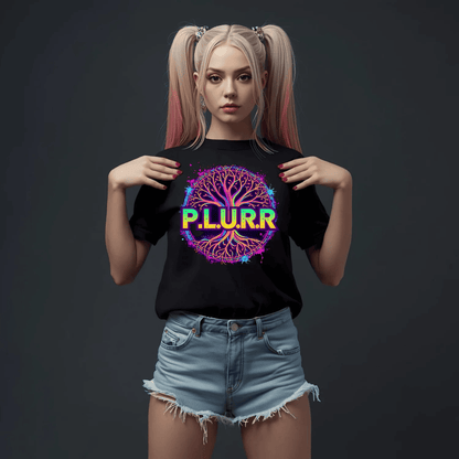P.L.U.R.R Tree of Life Festival T-Shirt for Ravers