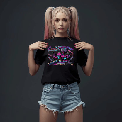 DNB Word Art Festival T-Shirt: Ignite Your Rave Spirit