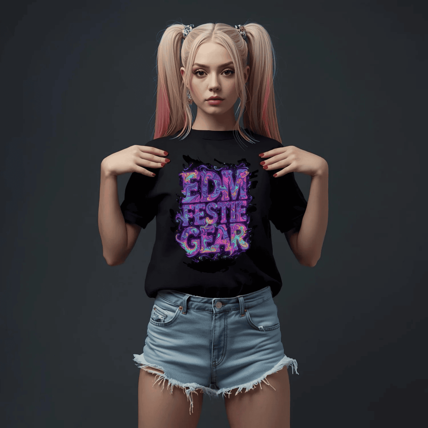 EDM Festival Space Colors T-Shirt for Ravers