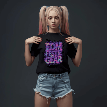 EDM Festival Space Colors T-Shirt for Ravers