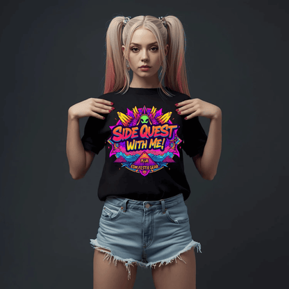 Side Quest With Me Aliens Festival T-Shirt for Ravers