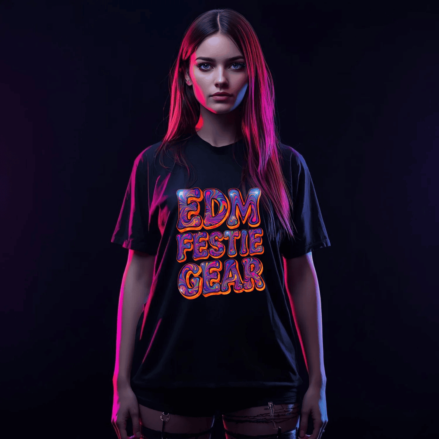 EDM Festie Gear Retro Vibe Festival T-Shirt