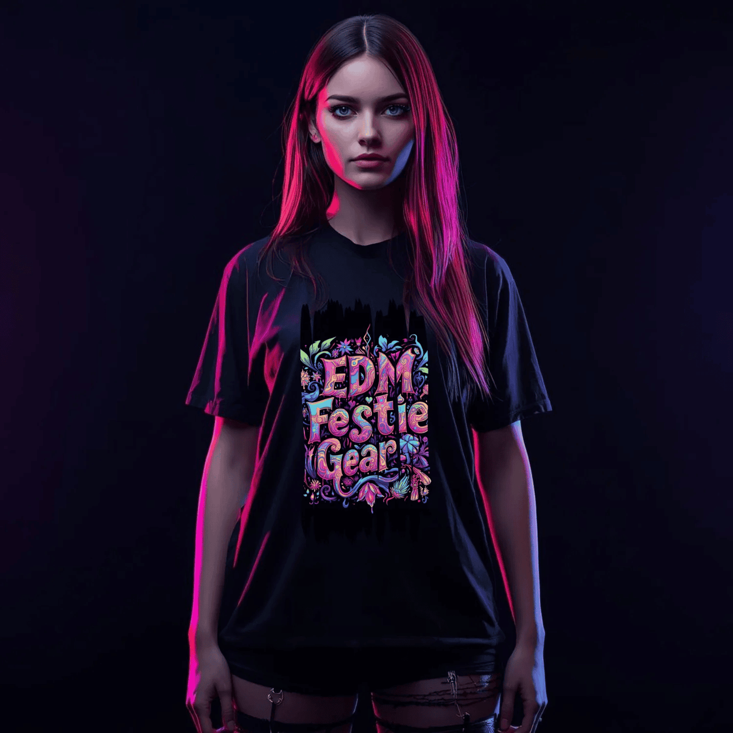 EDM Festie Gear Flower Power Festival T-Shirt