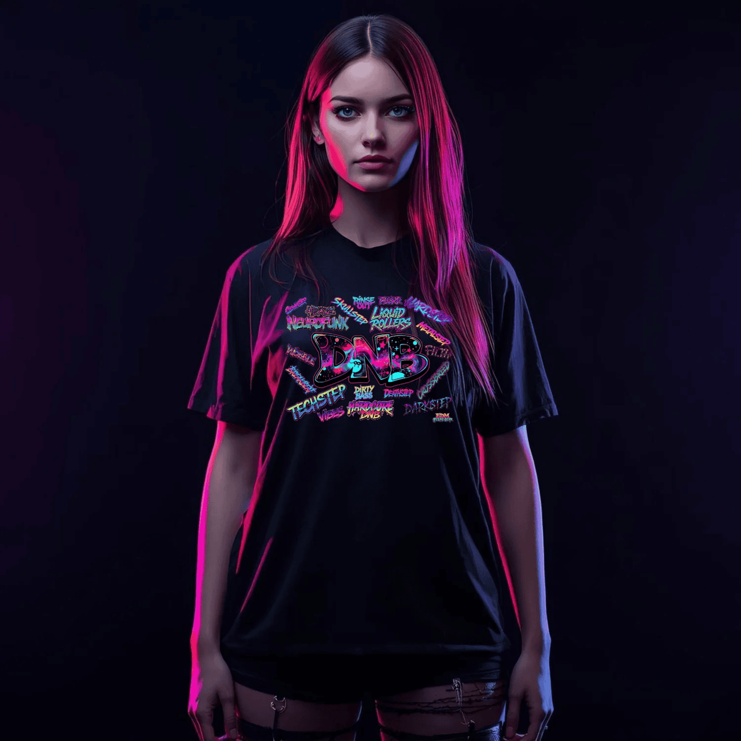 DNB Word Art Festival T-Shirt: Ignite Your Rave Spirit