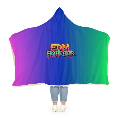 EDM Festival Gradient Hooded Snuggle Blanket