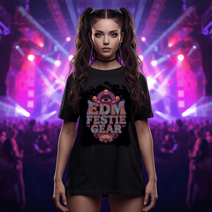 EDM Festie Gear Celestial All-Seeing Eye Festival T-Shirt