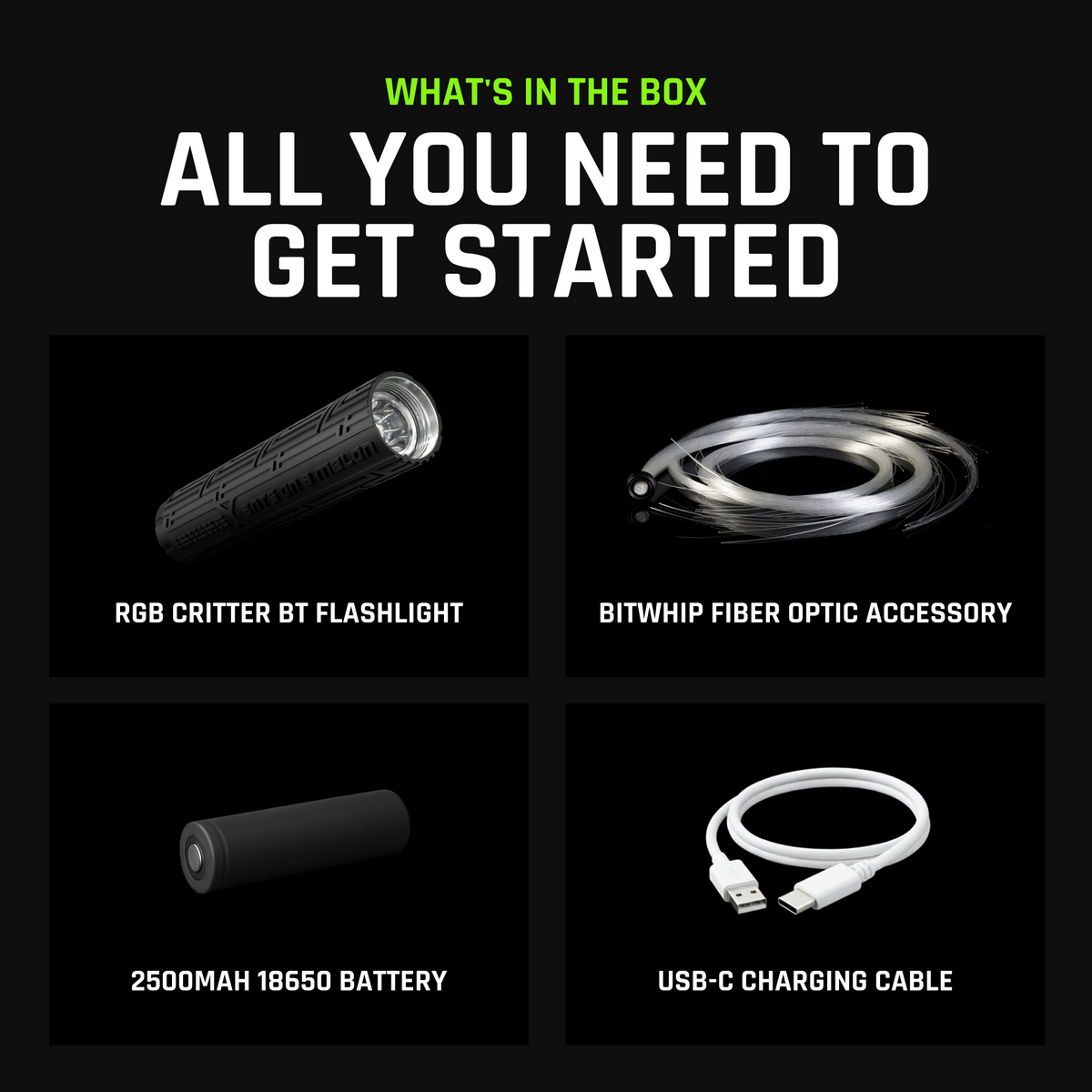 BitWhip Fiber Optic Whip Kit