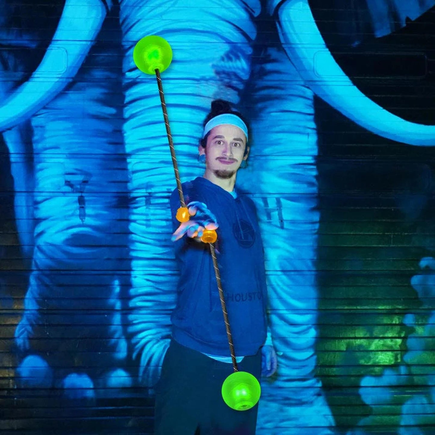 OrbPoi Pro LED Contact Poi for Epic Flow Arts and Rave Nights