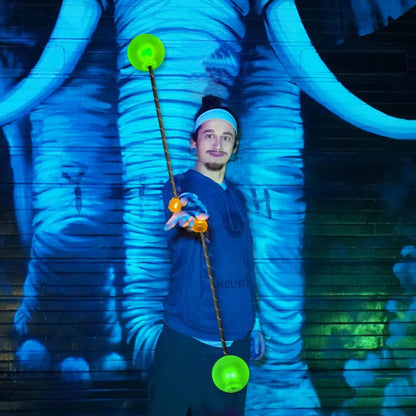 OrbPoi Pro LED Contact Poi for Epic Flow Arts and Rave Nights