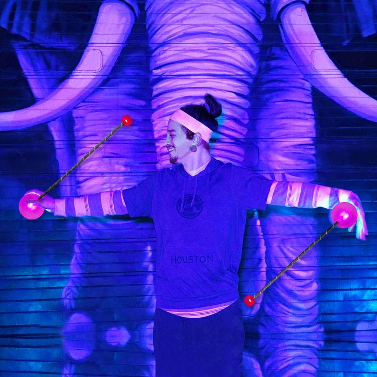 OrbPoi Pro LED Contact Poi for Epic Flow Arts and Rave Nights