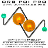 OrbPoi Pro LED Contact Poi for Epic Flow Arts and Rave Nights