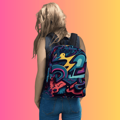 Vibrant Graffiti Music Festival Backpack – Your Must-Have Rave Companion