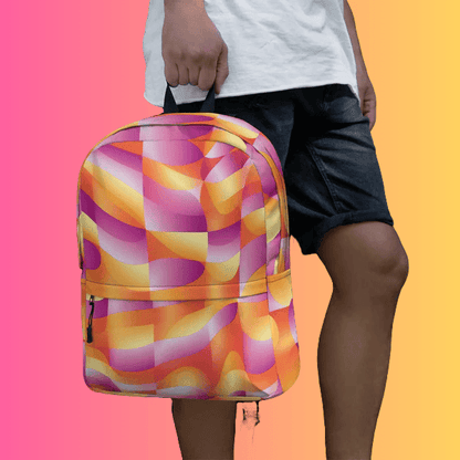 Vibrant Abstract EDM Festival Backpack