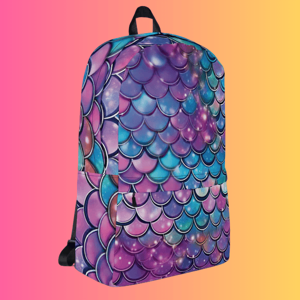 Mermaid Scale Festival Backpack - Perfect for Rave Adventures