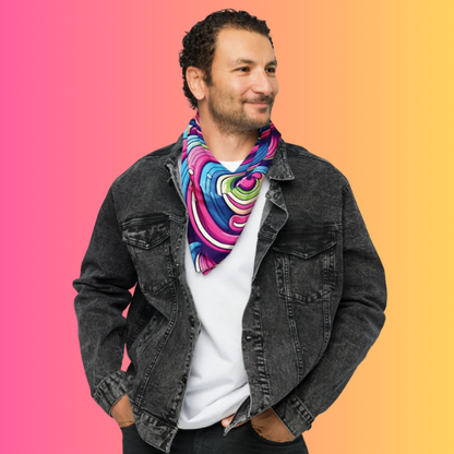 Abstract Festival Bandana - Trendy Rave Accessory - EDMFestieGear.com