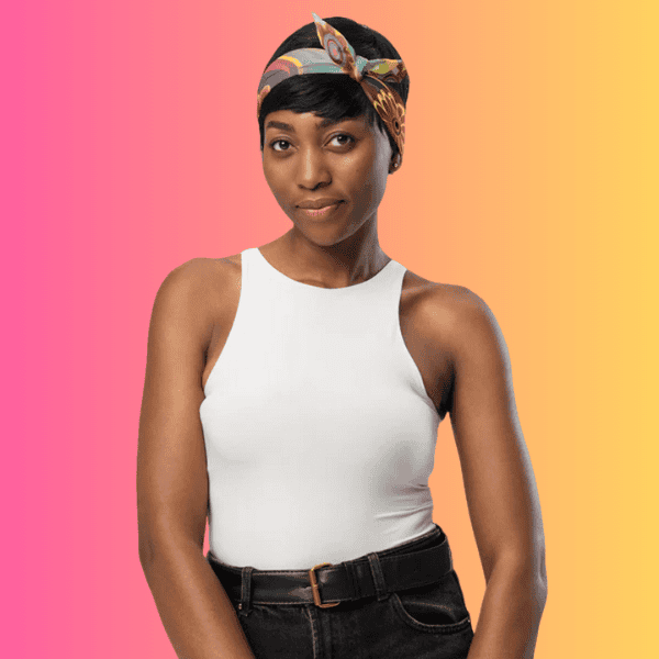 Bold and Colorful Hippie Bandana for Raves & Festivals